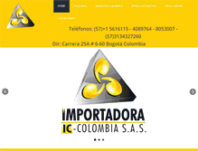 Tablet Screenshot of importadoraiccolombia.com